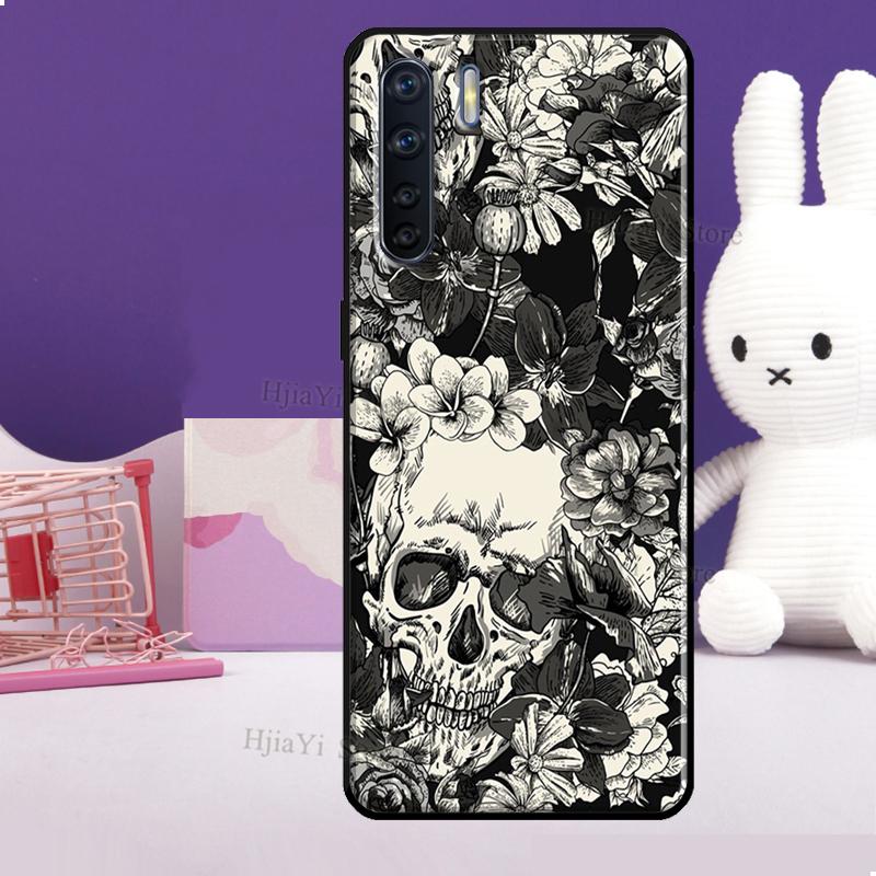 Horror Skull Gothic Phone Case For OPPO A5 A9 A31 A53 S 2020 A94 A74 A54 A72 A52 A83 A91 A93 A15 Reno 5 Lite