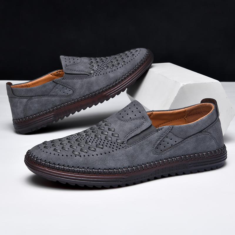 

Fashi Leather Men Casual Sneakers Slip Loafers Luxury Men Moccasins Italian Soft Male Driving Shoes Big Size 48 48