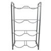 Water Bottle Storage Rack 4 Tier Steel Pipe Space Saving Water Bottle Holder Shelf for Office School Home