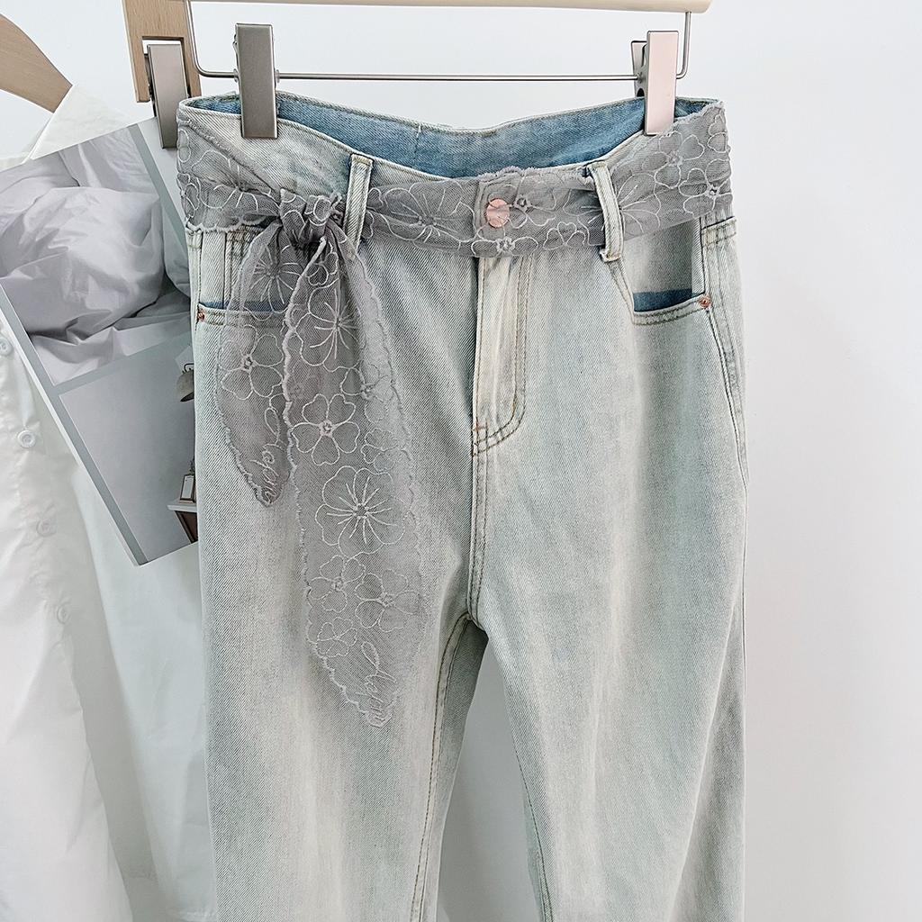 Long Lace, Small Silk Scarf, Belt, Women'S Multi-Functional Hair Tie, Headband, Thin Spring And Summer Foreign Style With Shirt Ribbon.