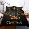 Quilt Cover Set Christmas Snowflake Deer Dekbed Overtrek Adult Queen King Size Bedding Set Duvet Cover Pillowcases Home Textiles