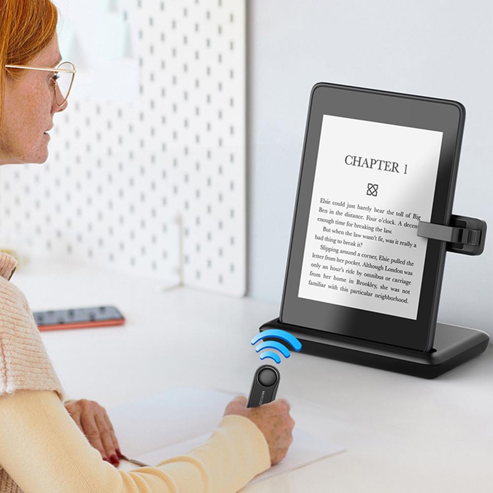 RF Remote Control Page Turner Hands Free Reading Page Turner Clicker Camera Video Record Remote for Kindle Accessories