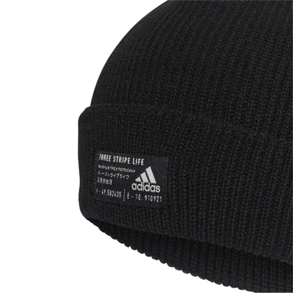 adidas 04 PERF WOOLIE Knit Cap OSFZ Multi-Sport (irj36-fs9033) Black/Black/White