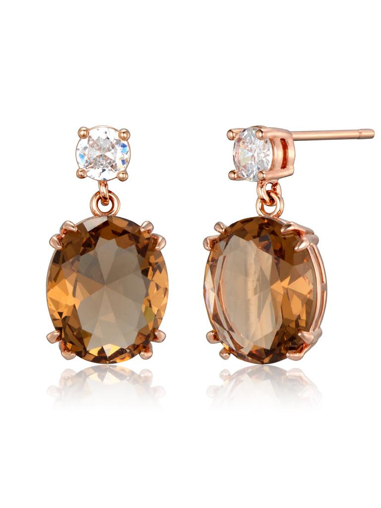 Ellejewelry 14K Gf Bold Cubic Two-Pin Earrings Elgpee582