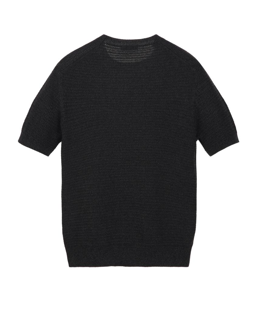 Jilseutyueoteunyuyogmaen Paper Blend Crew Neck Knit - Black (Jnsw6B407Bk)