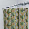 Floral Shower Curtain Vintage Paris Eiffel Tower Botanical Washable Fabric Bathroom Decor