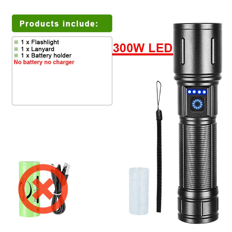 

Мощный светодиодный фонарик с аккумулятором типа C 26650, супер яркий фонарь с большим радиусом действия, фонарь для кемпинга, рыбалки Kit A