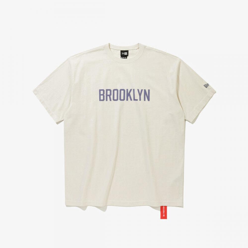 New Era Brooklyn Dodgers T shirT Flag Cream white/XXL