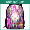 Run Kingdom Cookie School Backpack Oxford Fabric Curved Straps For Unisex Kids