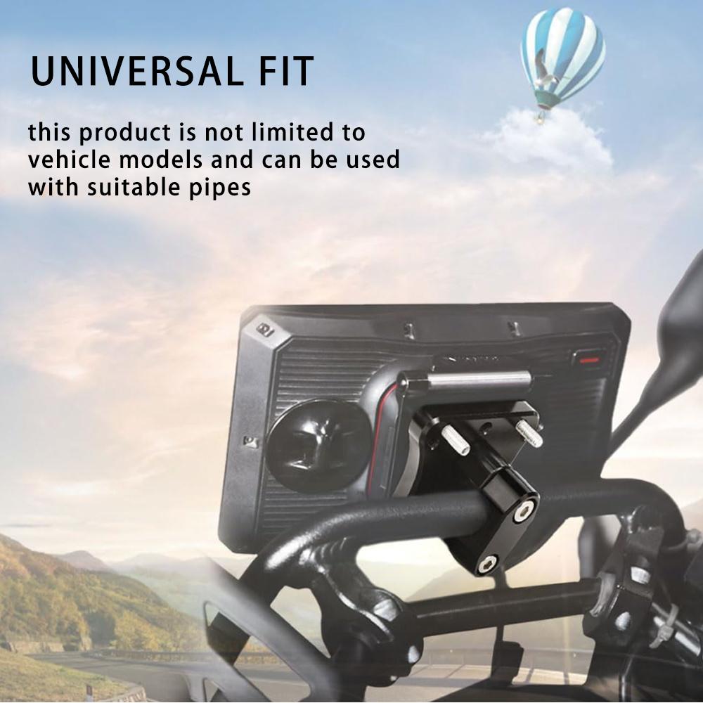 Motorcycle Navigator GPS Mount Fit for Africa Twin / R1200/R1250 GS/GSA/Tenere 700 / Super Tenere/Tuareg 660 (12mm) MP-1200-BK