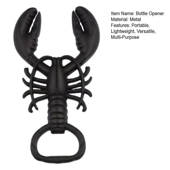 Lobster-Shaped Bottle Opener Portable Crayfish Bottle Opener Vintage Bottle Opening Tool for Beer Wine Novelty Bar Accessories