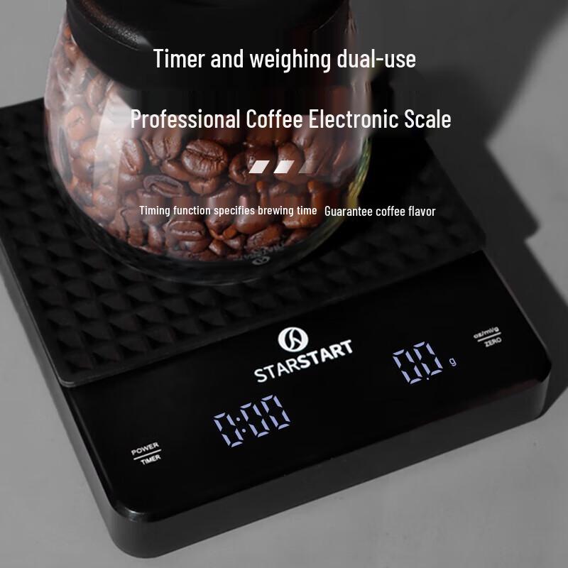 STAR-START Deluxe Pour-Over Coffee Gift Set with Wood Grain Grinder