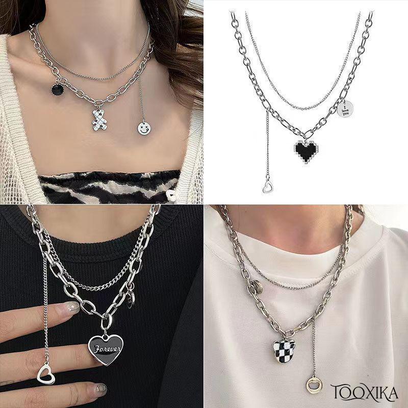 

Ожерелье Tooxika Stacked Butterfly для женщин, нишевый дизайн, универсальная индивидуальность, ожерелье на ключице в стиле хип-хоп
