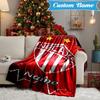 Custom Name NECAXA Team Crest Design Blanket Lightweight Ideal Bedding Blanket Perfect for Travel, Camping, Living Rooms, Sofas, Christmas gift