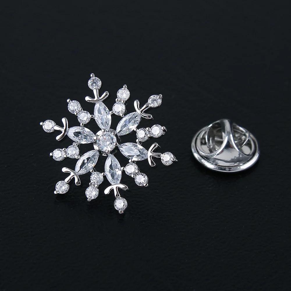 High-Grade Fashion Crystal Hexagram Six-Pointed Star Tie Pin - Hijab Lapel Corsage Collar Scarf Buckle, Elegant Accessory