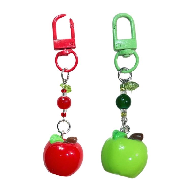 Sturdy Apples Keychain In Red And Green For Key Organization And Gifts