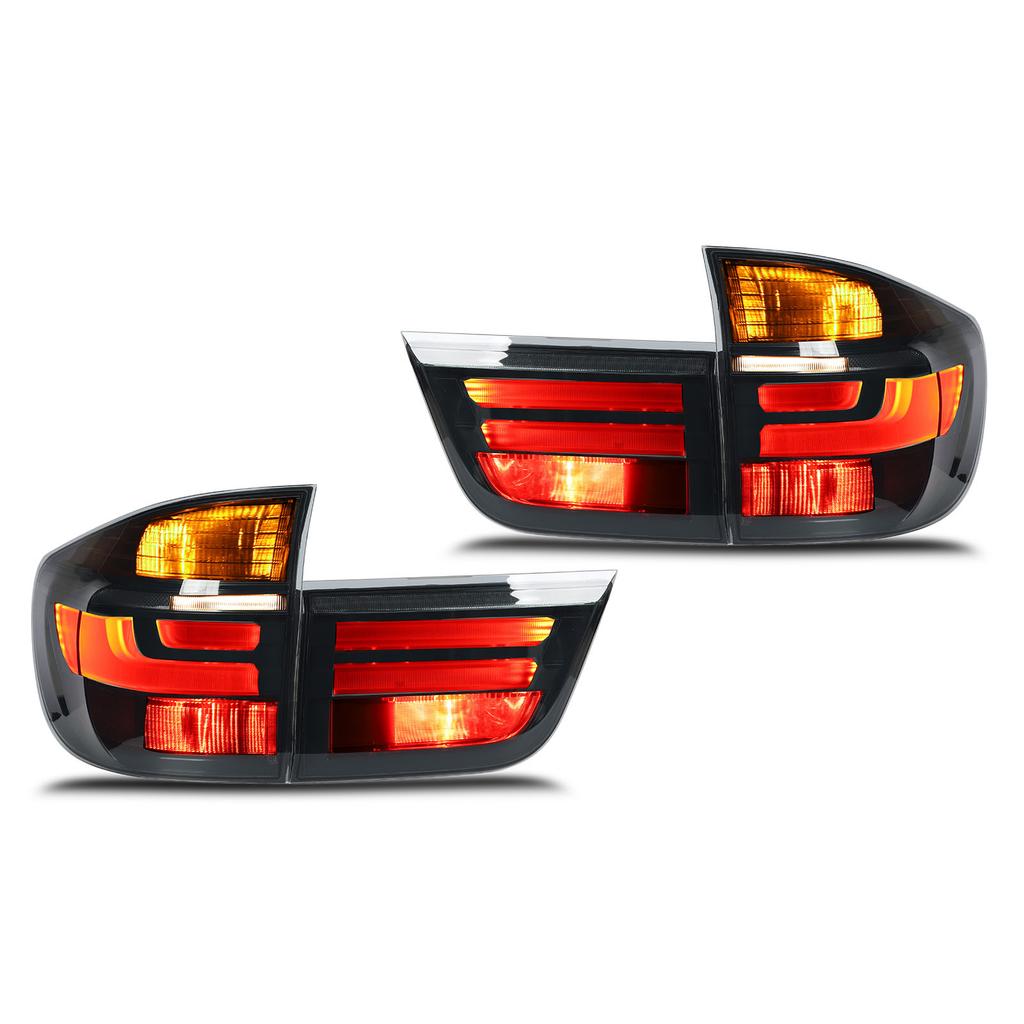 LCI   LED Tail Lights Rear Brake Turn Signal Running Reverse Fog Lamp Fit for X5 E70 X5M 2007 to 2013