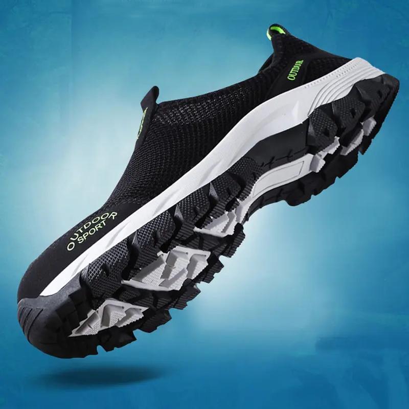 Men Hiking Shoes Outdoor Sneakers for Man Flat Sport Casual Shoes Non-slip Cilmbing Trainers