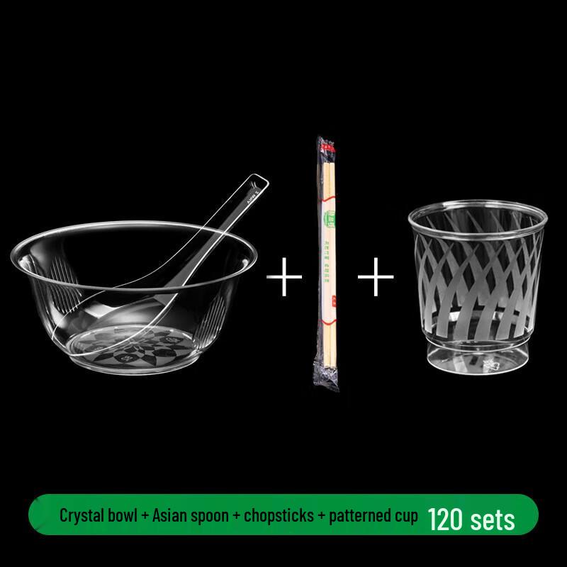 Jinyuan Disposable Plastic Tableware Set