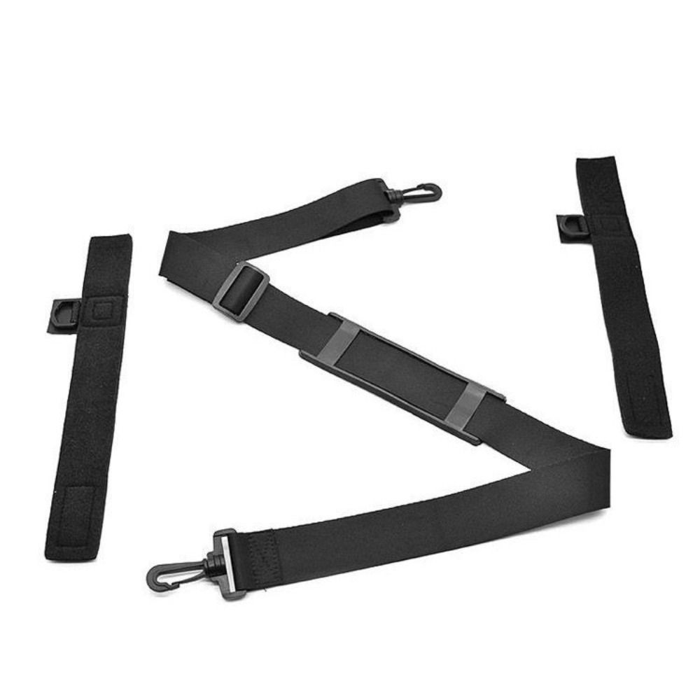 Schwarze Köderrutenaufbewahrung Strapazierfähige Nylon-Angelruten-Rückenriemen Neuer Köderrutenriemen