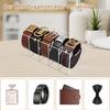 5 Grid Belt Organizer Box Transparent Acrylic Belt Display Case for Tie Bow Tie Women Men Belt Holder