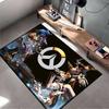 Overwatch-themed Characters and Logo Rug Non-slip Rug Suitable for Living Room and Bedroom Sofas