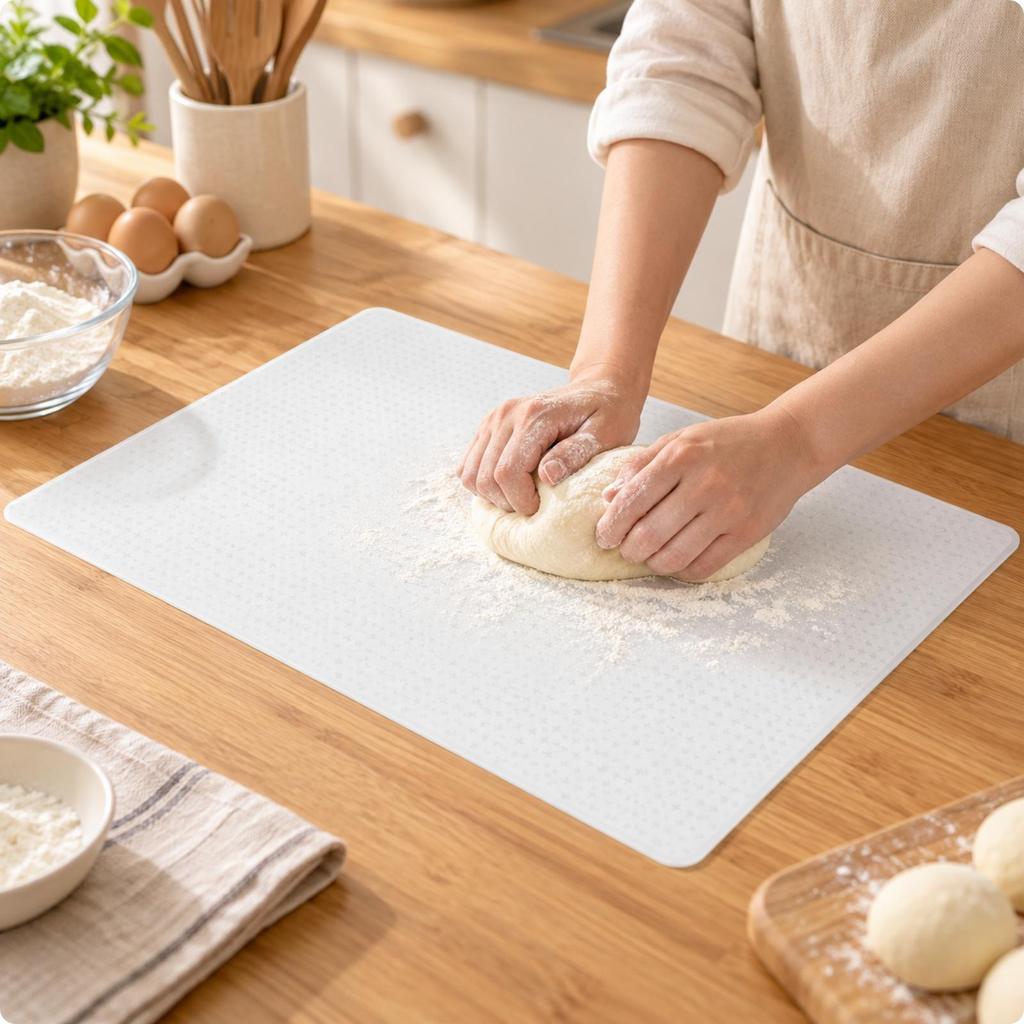 Food-Grade Silicone Kitchen Mat Complimentary Rectangular Counter