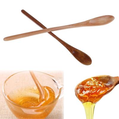 Spoon Desserts Condiment Rice Soup Coffee Accessories Honey Tea Scoops Wooden Spoon Long Handle