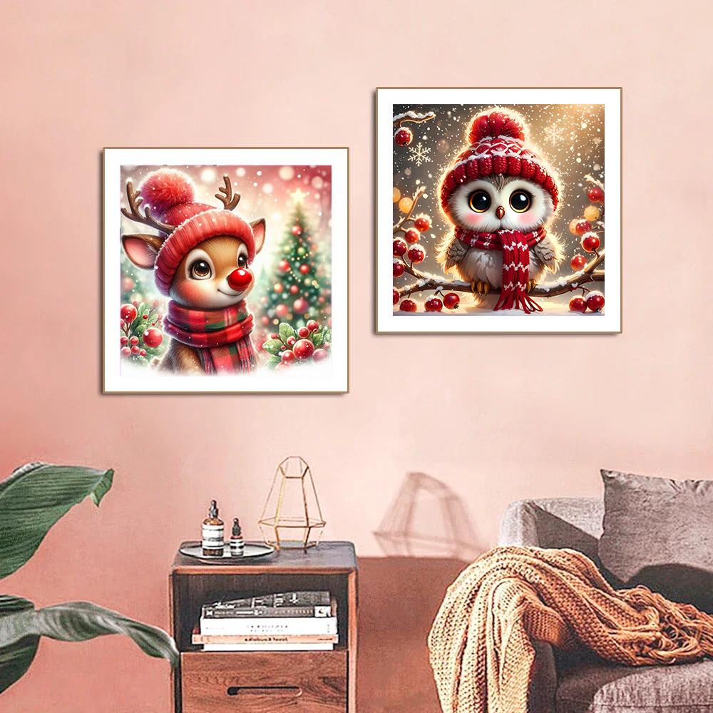 Pittura Diamante Babbo Natale Nuovi Arrivi 5D Fai da Te Mosaico Diamante Pupazzo di Neve Kit Punto Croce Cartone Animato Regalo di Natale Decorazione Murale Arte