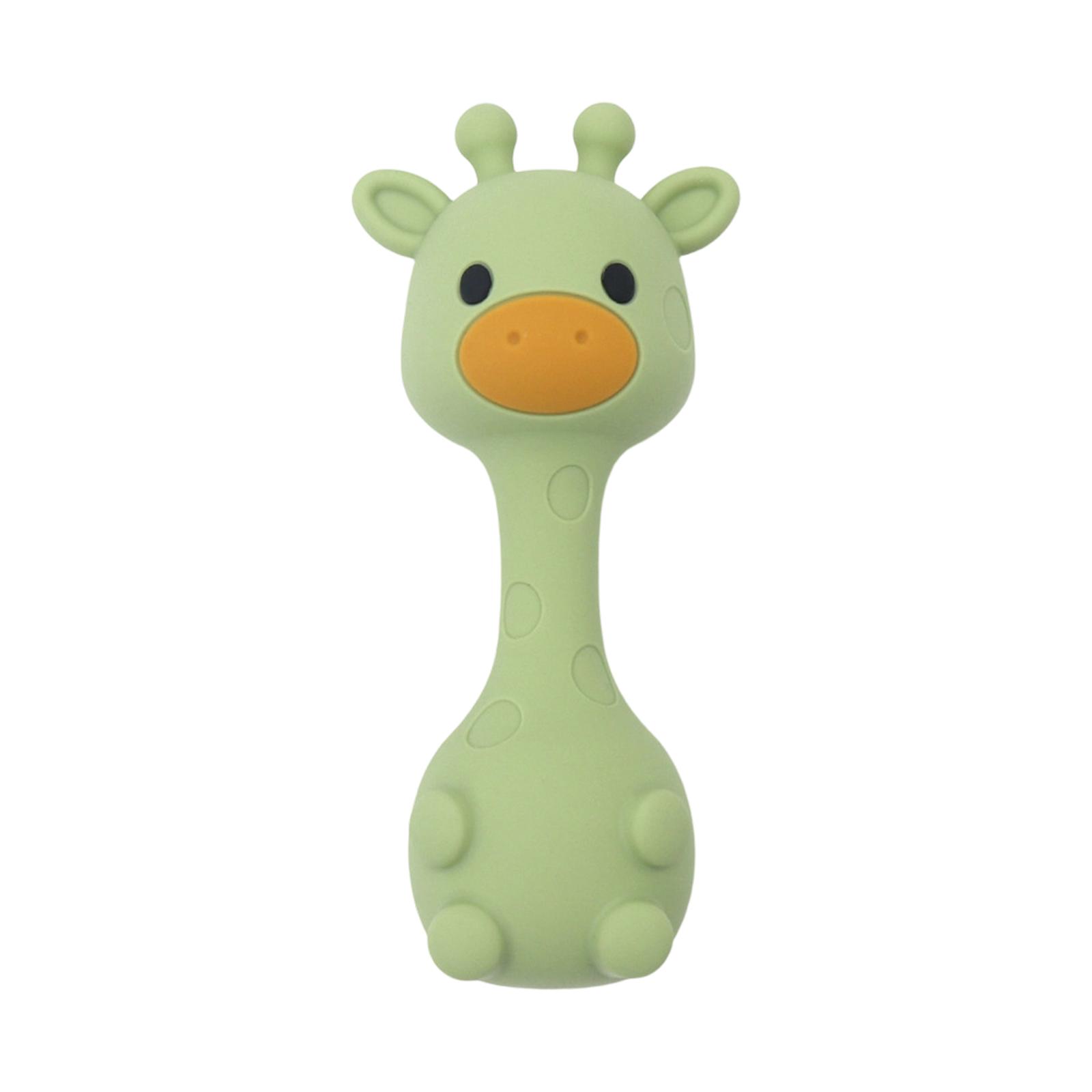 

Infant Soothing Silicone Sand Hammer Baby Quiet Hand Rattle Toy For Grip Exercise And Teething One Size зелёный