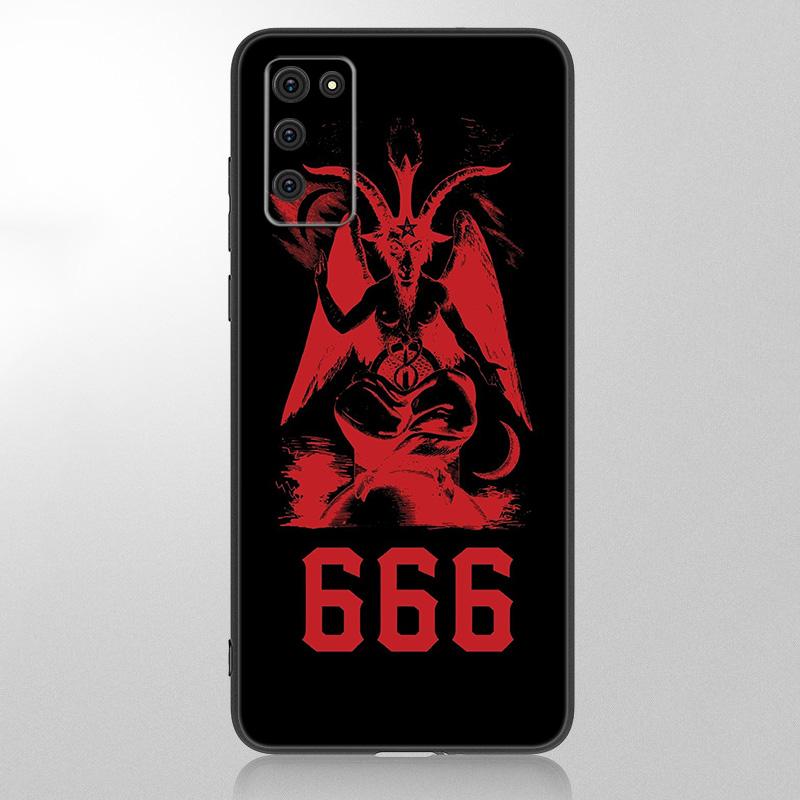 Husă Pentagram 666 Demonic Satanic pentru Samsung Galaxy A12 A02S A22 A32 A52 A72 A71 A51 A41 A31 A21 A11 A50 A70 A10S A20S