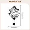 Pendulum Wall Clock Non Ticking Gift Easy Read Home Decor Silent Roman Numerals for Living Room