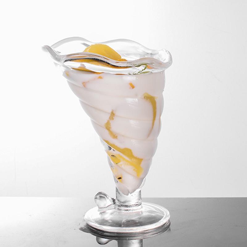 

345 мл коктейльный бокал десертный стакан простой бокал миска для мороженого холодная кружка большой емкости стакан для йогурта фруктовый стаканчик для пудинга спиральной формы Foam box pack