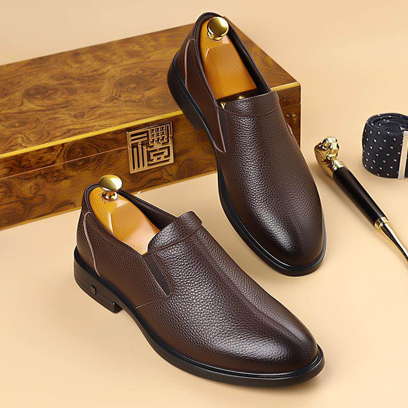 Fashion Hot Selling Adult Business Leather Shoes Minimalist and Comfortable Flat Bottomed Retro Style Work and Party Adult Fashion