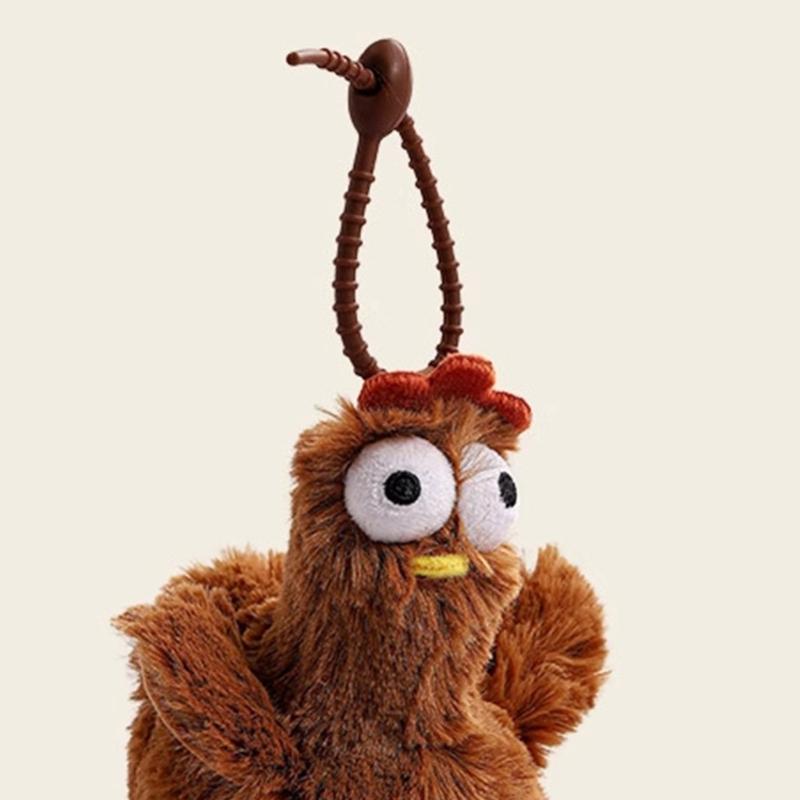Lovely Chicken Bag Pendant Keychain Chic Keyring Cute Cartoon Keychain Stylish Keychains Accessory for Woman and Man