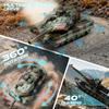 13 Channel 2.4G RC Tracked Simulation Army Tank Water Bomb Spray with 330° Rotating Turret One-Key Auto Demo Sound & Light & Smoke Military Vehicle