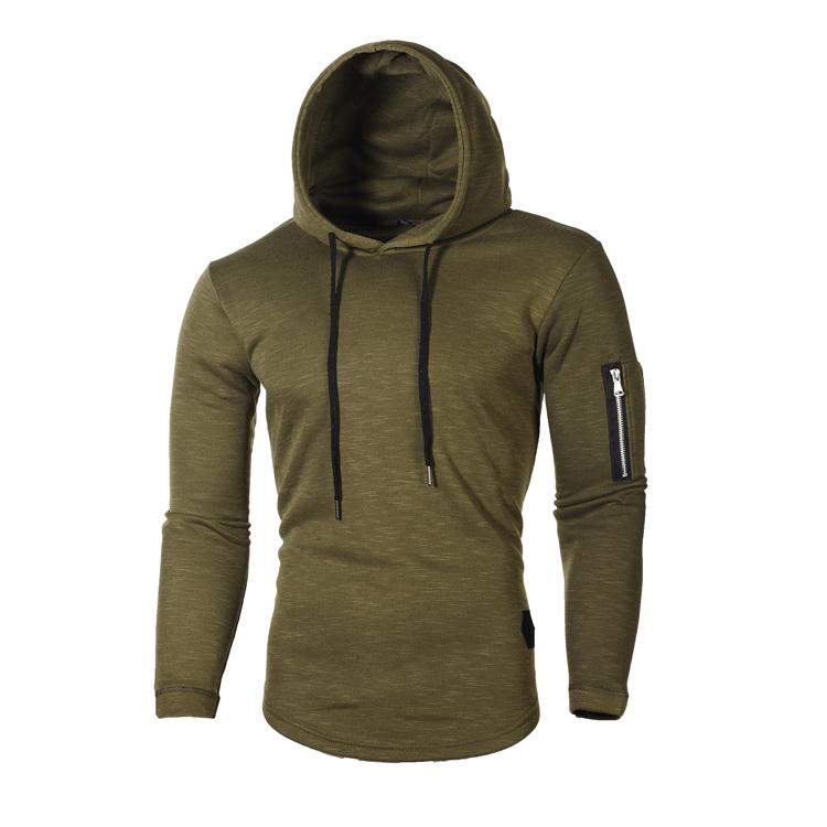 Men's Jacquard Patchwork Zipper Hoodie - Round Neck, Long Sleeve, European American Style