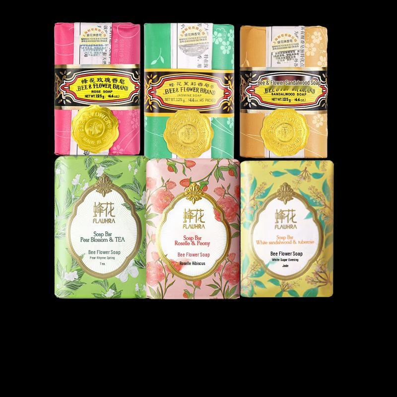 Bee Flower Fragrant Soap 6-Piece Set