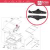 ESR652 Leva di inclinazione in metallo per tetto apribile per Hyundai i30 Elantra GT Freelander 2 L359 Qashqai Modus Grand Modus 81635A5000