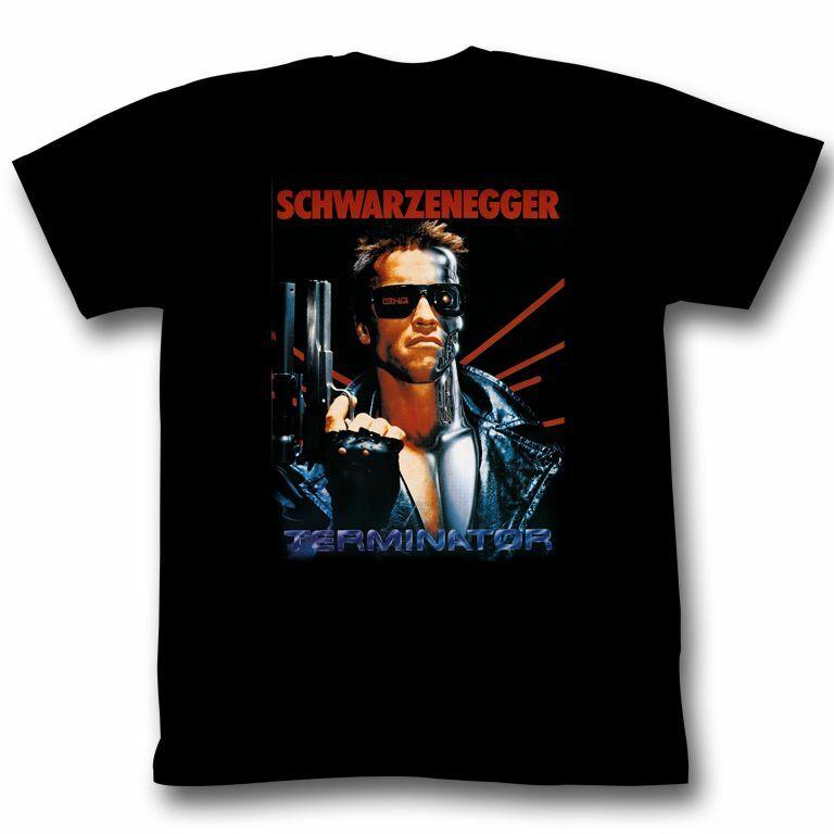 Terminator Schwarz Black Adult T-Shirt S
