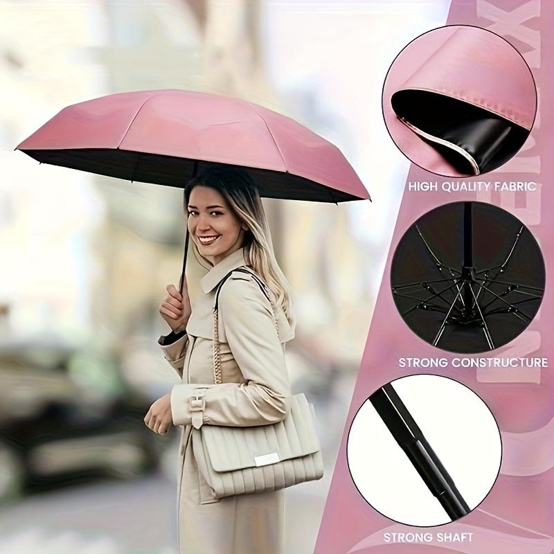 1pc 5-Fold Lightweight Mini Umbrella,Windproof Compact Travel Umbrella ,Durable Design,Portable for Commuting,Office,Daily Use