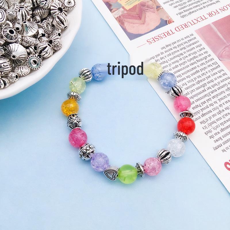 Retro Antique Tibetan Silver Spacer Beads for DIY Jewelry - Large Hole Alloy Beads for Bracelets & Necklaces