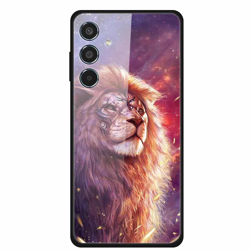 Tempered Glass Case For Samsung S25 Plus Case S 25 Plus Hard Back Cover For Samsung Galaxy A16 M55 A55 Phone Case Soft Bumper