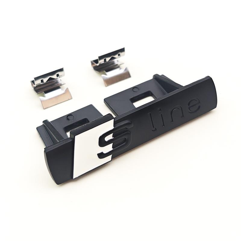 3D Metal Logo  Emblem Car Fender Side Sticker Front Grill Badge For  A3 A4 A5 A6 A7 S3 S4 S5 S6 TT  Accessories