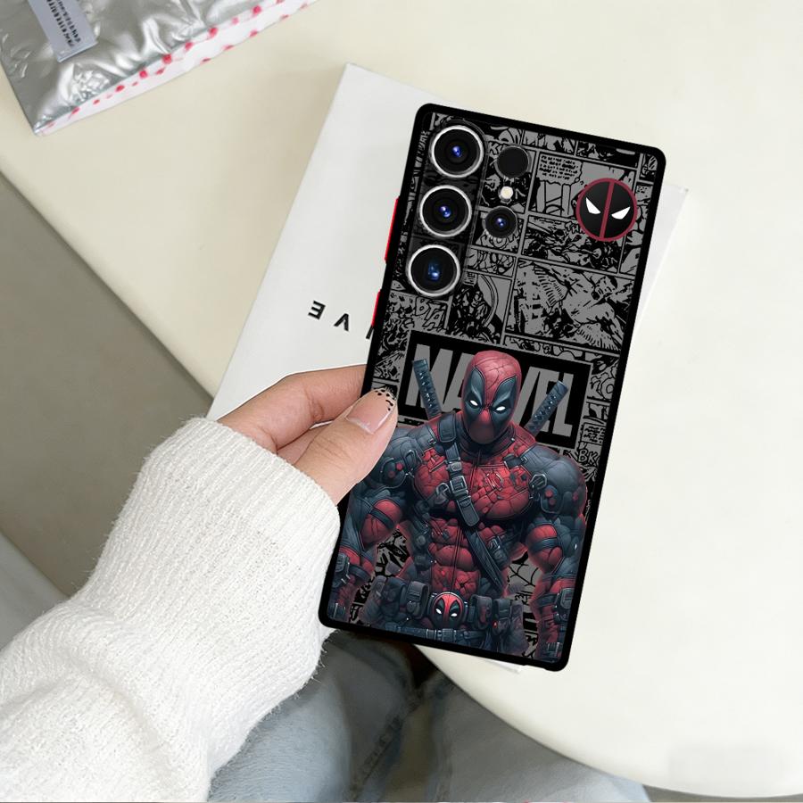 Marvel Deadpool Sipiderman Funda Phone Cover Case for Samsung Galaxy S26 S25 Ultra S20 S24 Plus S22 Note 20 10+ S21 S23 FE