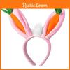 Comfortable Easter Bunny Headband With Carrot Decoration