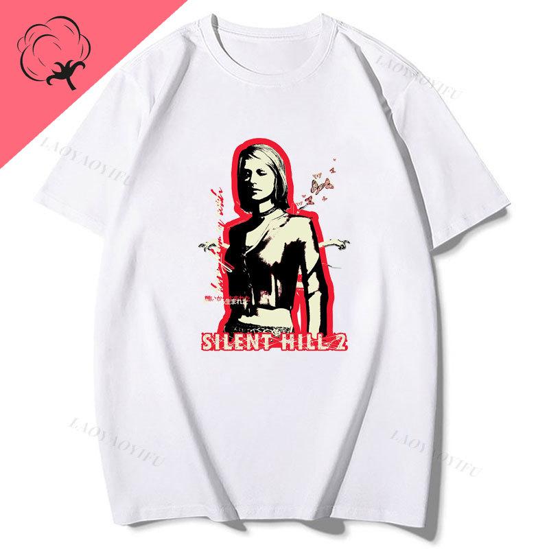 

New Arrival Unisex Women Tee Silent Hill 3 T Shirts Pyramid Head Cotton Goth Horror Style Funny Fashion CrewNeck Graphic T Shirts 4XL