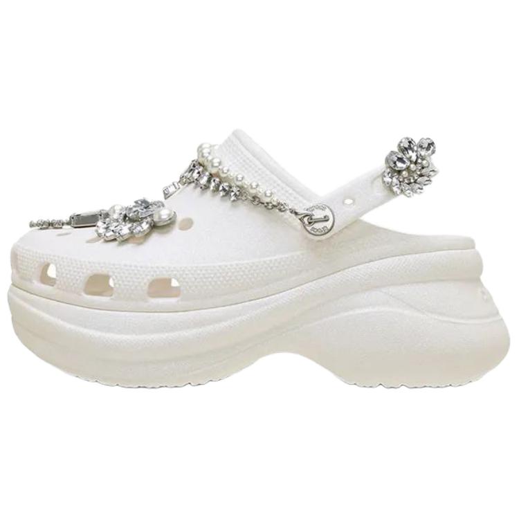 Crocs Little Whale Stylish and Comfortable Hole Shoes Women’s White