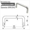 Solid 304 Stainless Steel U-Shaped Cabinet Handle
