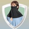 Ice Silk Sunscreen Face Guard, Full Face Sun Protection Face Protector, Neck Clavicle UV Shield with Ear Loop, for Hiking, Fishing & Outdoor